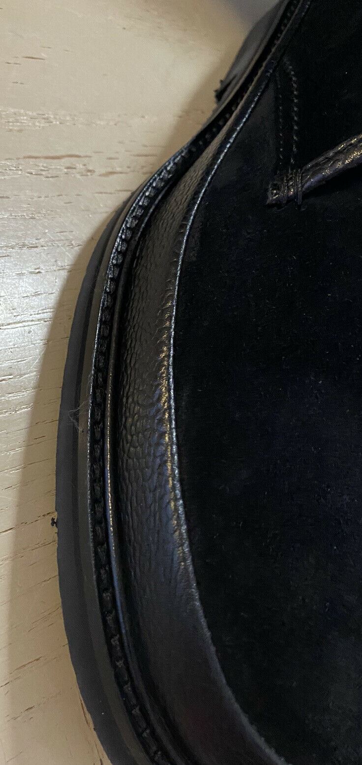 New $650 Ermenegildo Zegna Suede/Leather Boots Shoes Black 11 US Italy