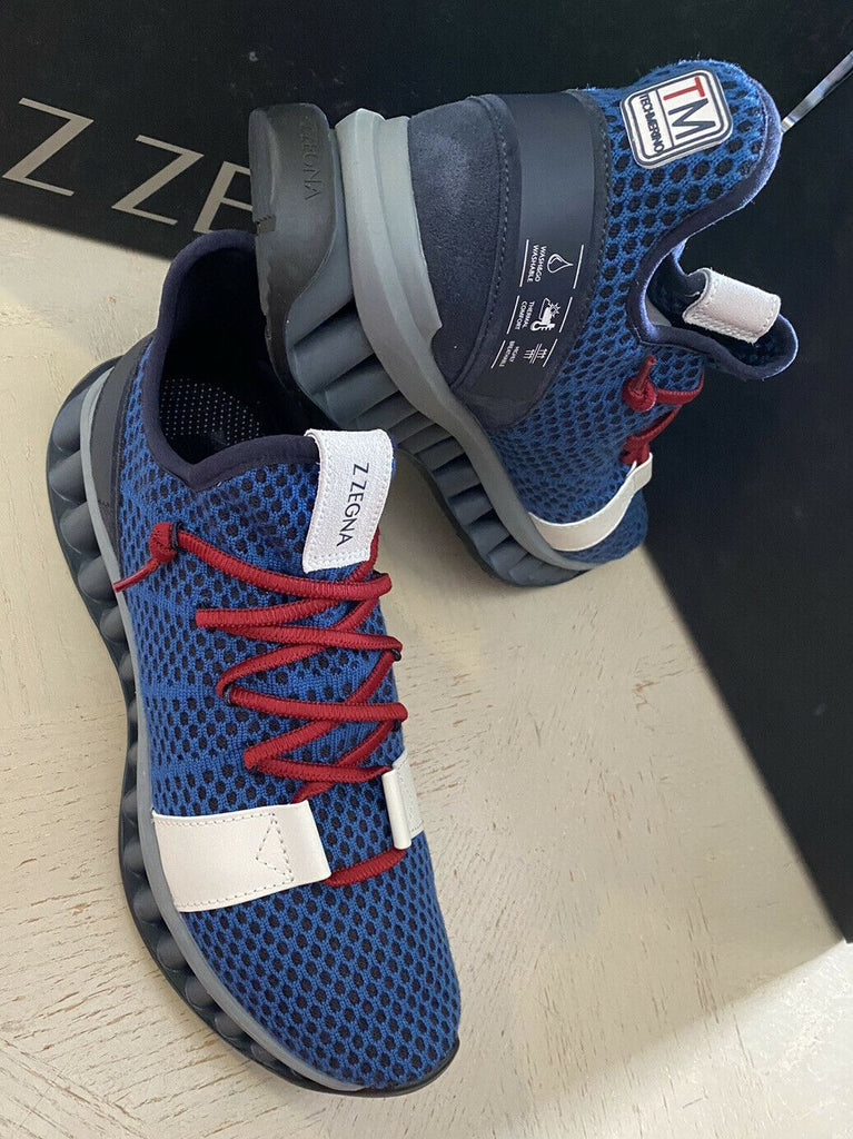 Neue 525 $ Z Zegna Sneakers Schuhe Blau/Weiß 11,5 US