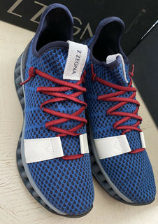 Neue 525 $ Z Zegna Sneakers Schuhe Blau/Weiß 11,5 US