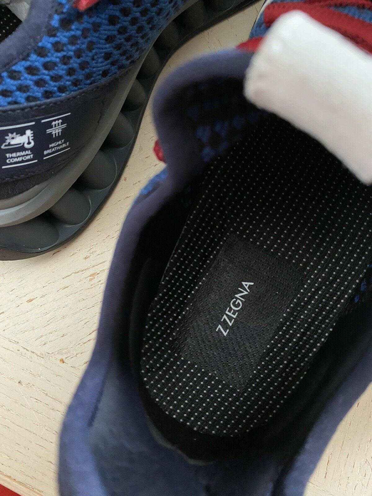 Neue 525 $ Z Zegna Sneakers Schuhe Blau/Weiß 11,5 US