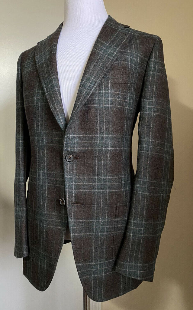 Neu mit Etikett: 5.600 $ Isaia Herren-Kaschmirjacken-Blazer Offen Braun 42 US (52R Eu) Italien