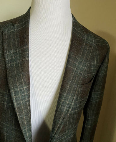 NWT $5600 Isaia Men’s Cashmere Jacket Blazer  Open Brown 42 US ( 52R Eu ) Italy