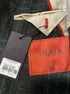 Neu mit Etikett: 5.600 $ Isaia Herren-Kaschmirjacken-Blazer Offen Braun 42 US (52R Eu) Italien