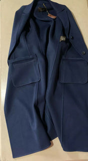 Neu $8200 Loro Piana Damen Baby Kaschmir Mantel DK Blau 44/10 Italien