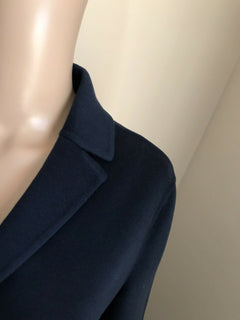 Neu $8200 Loro Piana Damen Baby Kaschmir Mantel DK Blau 44/10 Italien