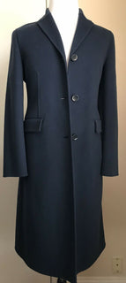 Neu $8200 Loro Piana Damen Baby Kaschmir Mantel DK Blau 44/10 Italien