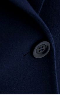 Neu $8200 Loro Piana Damen Baby Kaschmir Mantel DK Blau 44/10 Italien