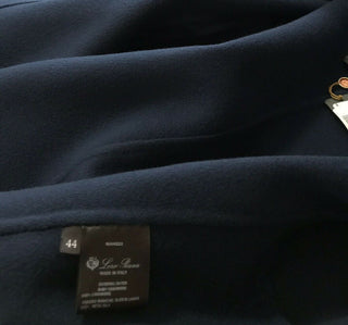 Neu $8200 Loro Piana Damen Baby Kaschmir Mantel DK Blau 44/10 Italien