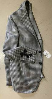 Neu mit Etikett: 2100 $ Eidos Herrenjacken-Blazer Grau Gingh 40 US (50 Eu) Italien