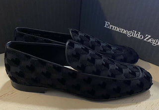 Neue $650 Ermenegildo Zegna Loafers Schuhe Schwarz 9,5 US Italien 