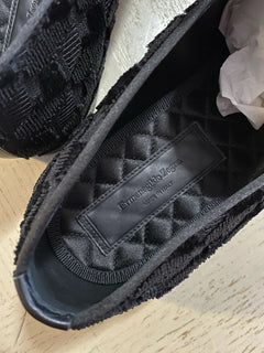 Neue $650 Ermenegildo Zegna Loafers Schuhe Schwarz 9,5 US Italien 