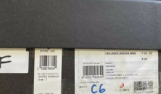 Neue 795 $ Ermenegildo Zegna Couture Leder-Sneakers Schuhe Schwarz 8 US Italien