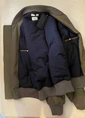 Neu $ 1995 Bottega Veneta Herrenjacke Mantel Militärgrün 40 US (50 Eu) Italien