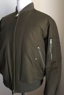 New $1995 Bottega Veneta Mens Jacket Coat Military Green 44 US ( 54 Eu ) Italy