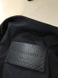 Neu $ 1300 Bottega Veneta Herrenjacke Blazer Schwarz 40 US (50 Eu) Italien