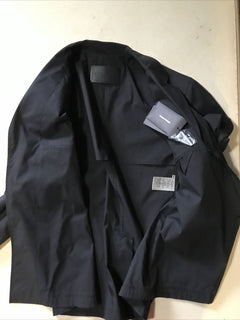 Neu $ 1300 Bottega Veneta Herrenjacke Blazer Schwarz 40 US (50 Eu) Italien