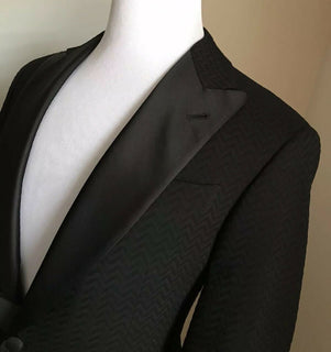 NWT $2595 Giorgio Armani Herren Smokingjacke Blazer Schwarz 38R US/48R Eu Italien