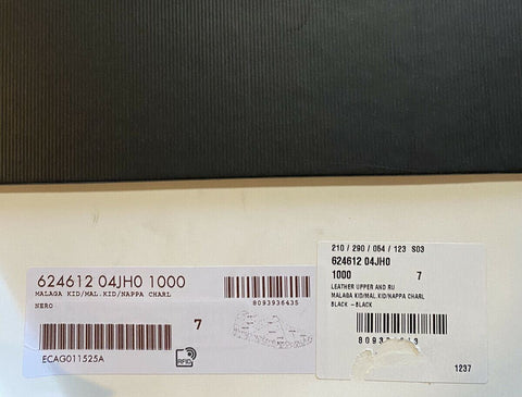 Новые мужские кожаные эспадрильи Gucci, черные 8 US/7 UK