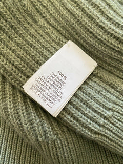 Neu $3345 Brunello Cucinelli Damen Rollkragenpullover aus Kaschmir mit Falten, Grün, 3XL