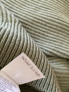 Neu $3345 Brunello Cucinelli Damen Rollkragenpullover aus Kaschmir mit Falten, Grün, 3XL