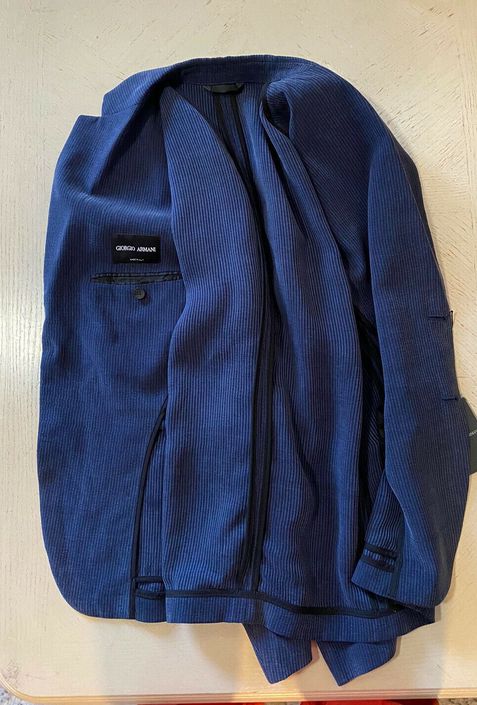 NWT $2095 Giorgio Armani Men’s Coat Jacket Blazer Blue 40 US/50 Eu Italy