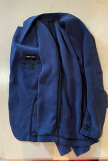 NWT $2095 Giorgio Armani Herren Mantel Jacke Blazer Blau 40 US/50 Eu Italien