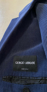 NWT $2095 Giorgio Armani Herren Mantel Jacke Blazer Blau 40 US/50 Eu Italien