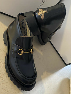 NIB $ 1750 Gucci Herren Cordovan Lux Leder Stiefeletten Schuhe Schwarz 11 US / 10 UK
