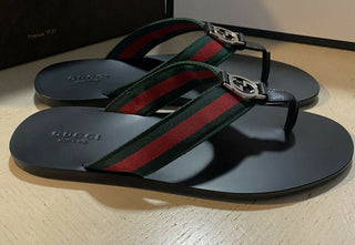 NIB Gucci Herren Sandalenschuhe Grün/Rot/Schwarz 9 US/8 UK