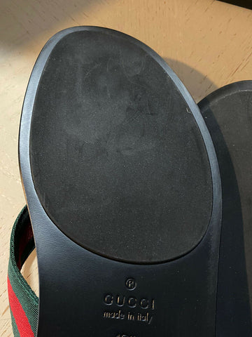 NIB Gucci Herren Sandalenschuhe Grün/Rot/Schwarz 9 US/8 UK