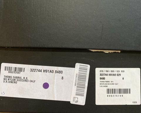 NIB Gucci Herren Sandalenschuhe Grün/Rot/Schwarz 9 US/8 UK