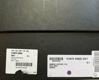 NIB Gucci Herren-Sandalen aus Leder/Holz, Weiß/Creme, 10,5 US/9,5 UK