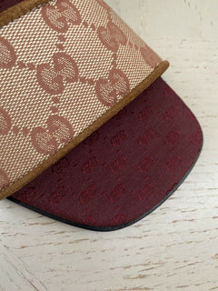 NIB Gucci Herren GG Monogram Sandale Schuhe Beige 9 US/8 UK Italien