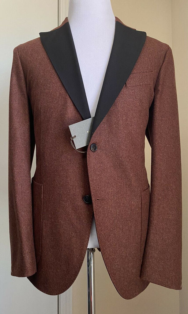 Neu mit Etikett: 1245 $ Boglioli Herren Sportmantel Jacke Blazer Burgund/Schwarz 42R US/53R Eu Ita