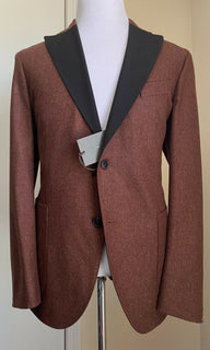 Neu mit Etikett: 1245 $ Boglioli Herren Sportmantel Jacke Blazer Burgund/Schwarz 42R US/53R Eu Ita