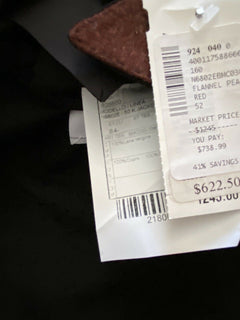 Neu mit Etikett: 1245 $ Boglioli Herren Sportmantel Jacke Blazer Burgund/Schwarz 42R US/53R Eu Ita