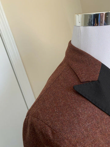 Neu mit Etikett: 1245 $ Boglioli Herren Sportmantel Jacke Blazer Burgund/Schwarz 42R US/53R Eu Ita