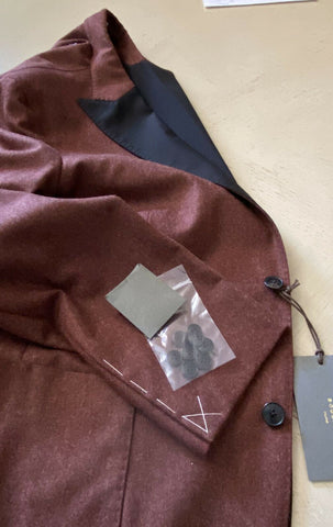 Neu mit Etikett: 1245 $ Boglioli Herren Sportmantel Jacke Blazer Burgund/Schwarz 42R US/53R Eu Ita