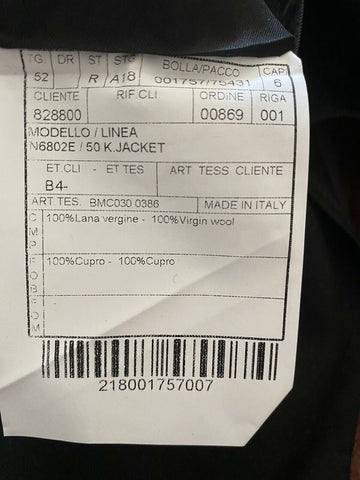Neu mit Etikett: 1245 $ Boglioli Herren Sportmantel Jacke Blazer Burgund/Schwarz 42R US/53R Eu Ita