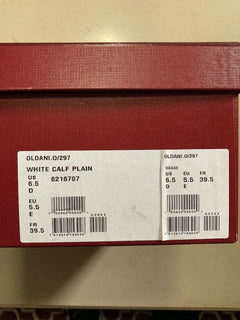 Neue 650 $ Bally Herren Oldani Leder High-Top Sneakers Weiß 6,5 US Italien