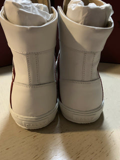 Neue 650 $ Bally Herren Oldani Leder High-Top Sneakers Weiß 6,5 US Italien