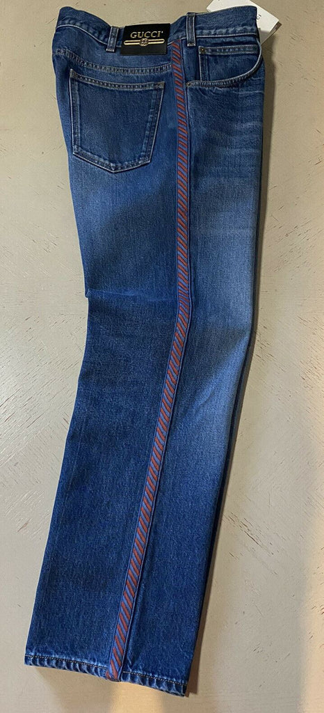 Neu mit Etikett: 1.200 $ Gucci Herrenjeans Jeanshose Blau 32 US Italien
