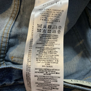 Neu mit Etikett: 1.200 $ Gucci Herrenjeans Jeanshose Blau 32 US Italien
