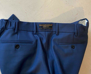 Neu mit Etikett: 880 $ Gucci Herrenhose Blau/Mitternachtsblau 34 US (50 Eu) Italien