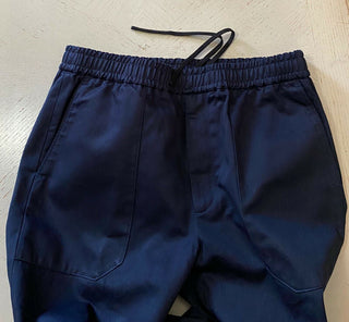 Neu mit Etikett: 1100 $ Gucci Military Cotton Herrenhose Navy 32 US (48 Eu) Italien