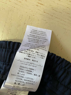 Neu mit Etikett: 1100 $ Gucci Military Cotton Herrenhose Navy 32 US (48 Eu) Italien