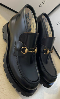 NIB $ 1750 Gucci Herren Cordovan Lux Leder Stiefeletten Schuhe Schwarz 8 US / 7 UK