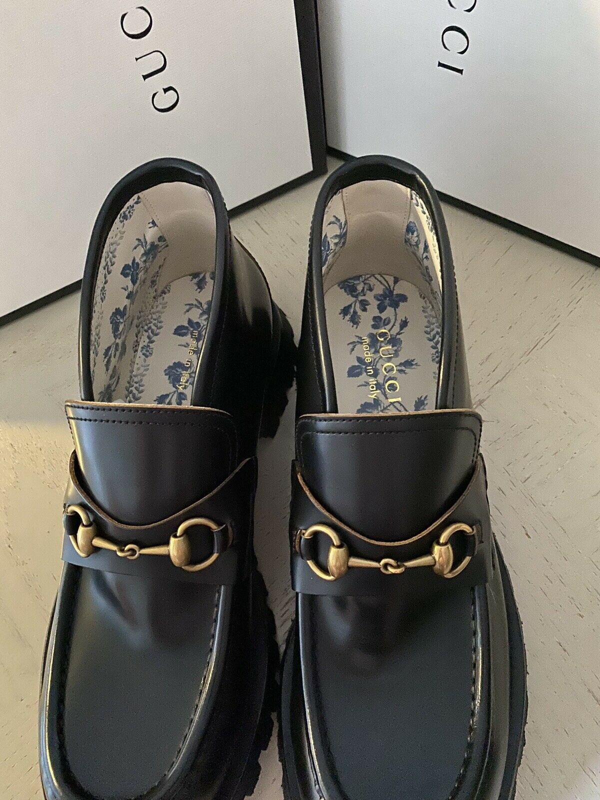 NIB $1750 Gucci Men’s Cordovan Lux Leather Ankle Boots Shoes Black 8 US / 7 UK
