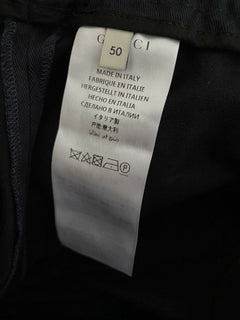 Neu mit Etikett: 1100 $ Gucci Military Cotton Herrenhose Navy 34 US (50 Eu) Italien