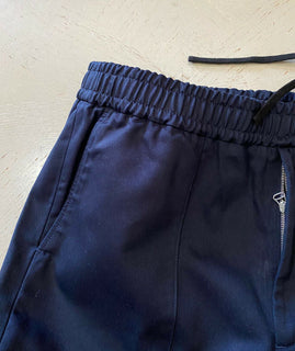 Neu mit Etikett: 1100 $ Gucci Military Cotton Herrenhose Navy 34 US (50 Eu) Italien